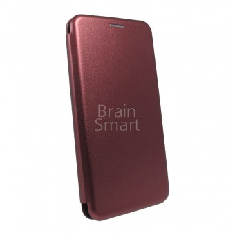 Книжка кожа Creative Case Xiaomi Redmi 5 Бордовый тех.упак - фото, изображение, картинка