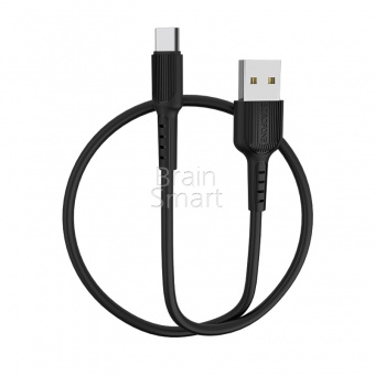 USB кабель Type-C Borofone BX16 Easy (1м) Черный - фото, изображение, картинка