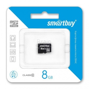 MicroSD 8GB Smart Buy Class 10 - фото, изображение, картинка