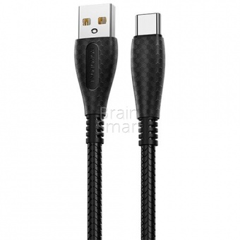USB кабель Type-C Borofone BX38 Cool Charge (1м) Черный - фото, изображение, картинка