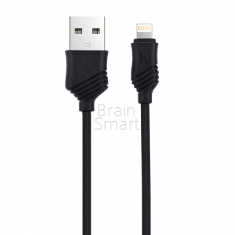 USB кабель Lightning HOCO X6 Khaki (1м) Черный - фото, изображение, картинка