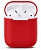 Чехол силиконовый Apple Airpods 1/2 Красный* - фото, изображение, картинка
