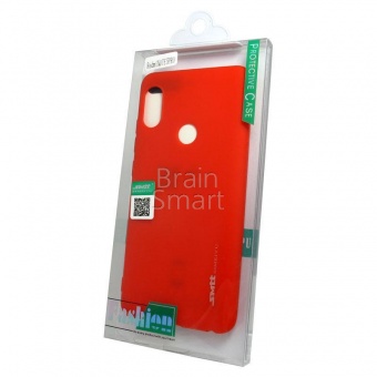 Накладка силиконовая SMTT Simeitu Soft touch Xiaomi Redmi Note 5 Pro Красный - фото, изображение, картинка