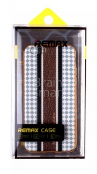Накладка силиконовая Remax Exclusive Serial iPhone 6 Серебряный/Коричневый - фото, изображение, картинка