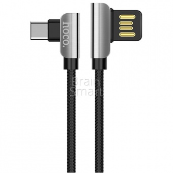 USB кабель Type-C HOCO U42 Exquisite Steel (1м) Черный - фото, изображение, картинка