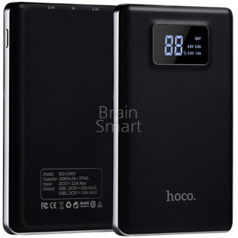 Внешний аккумулятор HOCO Power Bank B23 Flowed 10000 mAh Черный - фото, изображение, картинка