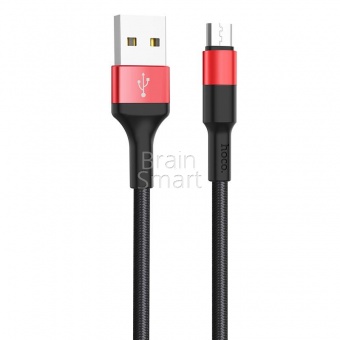 USB кабель Micro HOCO X26 Xpress (1м) Черный/Красный - фото, изображение, картинка