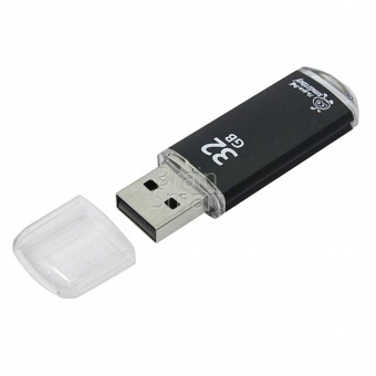 USB 2.0 Флеш-накопитель 32GB SmartBuy V-Cut Черный - фото, изображение, картинка