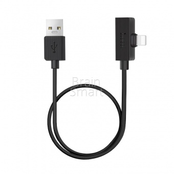 Переходник HOCO LS9 USB A to Lightning (1,2м) Черный - фото, изображение, картинка