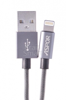 USB кабель Lightning Aspor A158 трос (1,2м) - фото, изображение, картинка