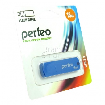 USB 2.0 Флеш-накопитель 16GB Perfeo C05 Синий - фото, изображение, картинка