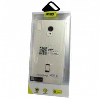 Накладка силиконовая SMTT Simeitu Soft touch Huawei P20 Lite/Nova 3e Прозрачный - фото, изображение, картинка