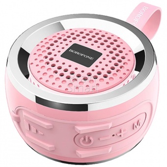 Колонка Bluetooth Borofone  BR2 Aurora Sports Розовый - фото, изображение, картинка