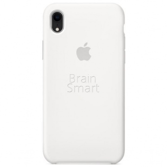 Накладка Silicone Case Original iPhone XR  (9) Белый - фото, изображение, картинка