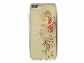 Накладка силикон Girlscase (Kingxbar) Phoenix Series Жар птица Swarovski iPhone 7 Plus Золотой1