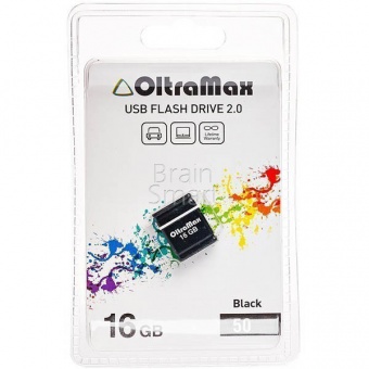 USB 2.0 Флеш-накопитель 16GB OltraMax 50 Черный - фото, изображение, картинка