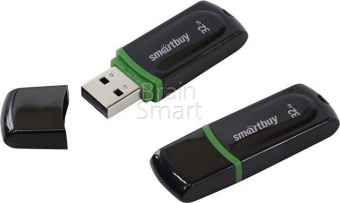 USB 2.0 Флеш-накопитель 32GB SmartBuy Paean Черный - фото, изображение, картинка