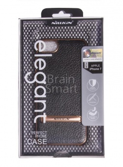 Накладка пластиковая Nillkin Elegant (leather) iPhone 7/8 Черный - фото, изображение, картинка