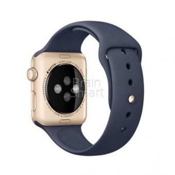 Ремешок силиконовый Sport для Apple Watch (42/44мм) M  (8) Темно-Синий - фото, изображение, картинка