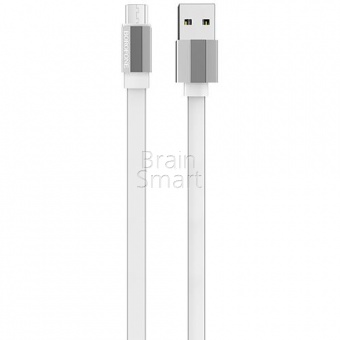 USB кабель Micro Borofone BU8 Glory (1,2м) Белый - фото, изображение, картинка