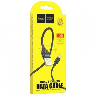 USB кабель Micro HOCO U55 Outstanding (1,2м) Черный - фото, изображение, картинка