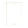 Стекло Ceramic iPad (2017-2019 9,7") Белый - фото, изображение, картинка