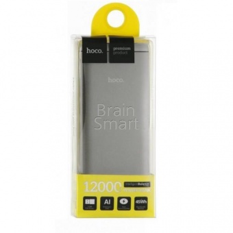 Внешний аккумулятор HOCO Power Bank UPB03 Portable 12000 mAh Серый - фото, изображение, картинка