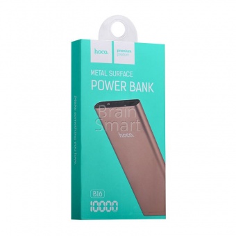 Внешний аккумулятор HOCO Power Bank B16 Metal surface 10000 mAh Золотой - фото, изображение, картинка