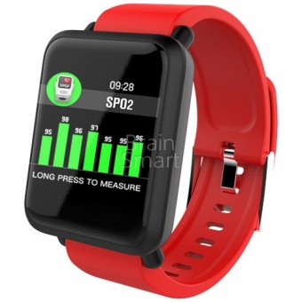 Умные часы Smart Sport Bracelet M28 (IP68) Красный - фото, изображение, картинка