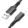 USB кабель Lightning Borofone BX80 2,4A (1м) Черный* - фото, изображение, картинка