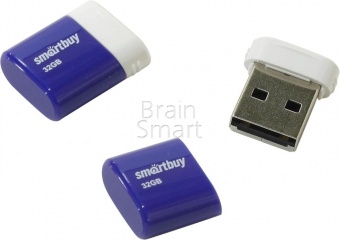 USB 2.0 Флеш-накопитель 16GB SmartBuy Lara Синий - фото, изображение, картинка