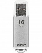 USB 2.0 Флеш-накопитель 16GB SmartBuy V-Cut Серебристый* - фото, изображение, картинка