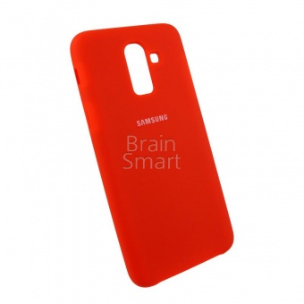 Накладка Silicone Case Samsung J800/J810 (2018) (14) Красный - фото, изображение, картинка