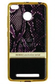 Накладка силиконовая Remax Exclusive Serial Snake Xiaomi Redmi 3 Pro Фиолетовый - фото, изображение, картинка