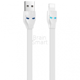 USB кабель Lightning HOCO U14 Steel Man (1,2м) Белый - фото, изображение, картинка