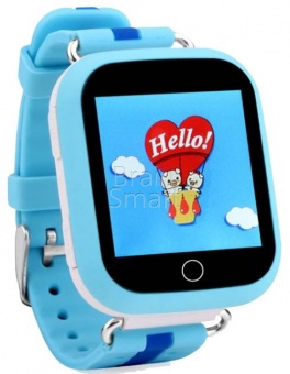 Умные часы Smart Baby Watch GW200/Q750/Q100 Голубой - фото, изображение, картинка