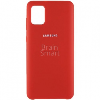 Накладка Silicone Case Samsung A315 (A31 2020) (14) Красный - фото, изображение, картинка