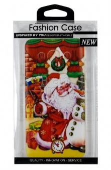 Накладка силиконовая Новогодняя Samsung J510 Дед Мороз - фото, изображение, картинка