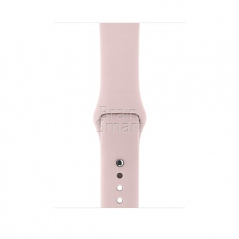 Ремешок силиконовый Sport для Apple Watch (38/40мм) S (27) Бледно-Розовый - фото, изображение, картинка