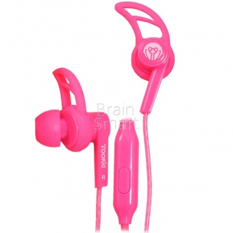 Наушники с гарнтиурой Yookie YK560 Розовый - фото, изображение, картинка
