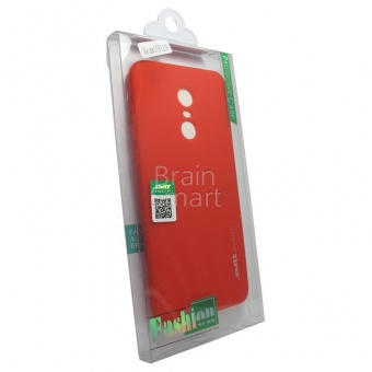 Накладка силиконовая SMTT Simeitu Soft touch Xiaomi Redmi 5 Plus Красный - фото, изображение, картинка