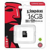 MicroSD 16GB Kingston Class 10 Canvas UHS-I U1 (80 Mb/s)