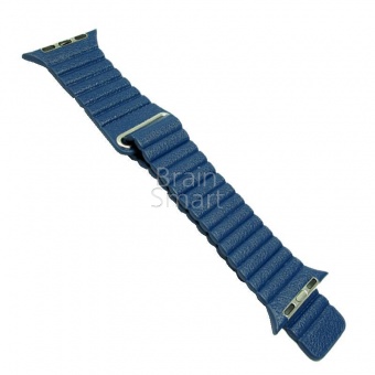 Ремешок силиконовый Под кожу для Apple Watch (42/44мм) тех.пак Синий - фото, изображение, картинка