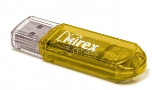 USB 2.0 Флеш-накопитель 8GB Mirex Elf Желтый - фото, изображение, картинка