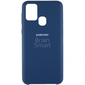 Накладка Silicone Case Samsung M315 (M31 2020) (20) Синий - фото, изображение, картинка