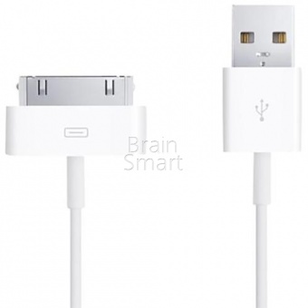 USB кабель 30-pin Apple iPhone 4 оригинал 100% (1м) - фото, изображение, картинка