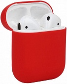 Чехол Silicone case для Apple Airpods 1/2 Красный* - фото, изображение, картинка