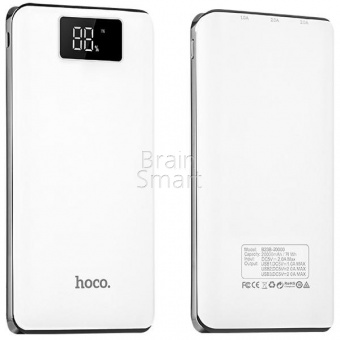 Внешний аккумулятор HOCO Power Bank B23B Flowed 20000 mAh Белый - фото, изображение, картинка