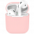 Чехол силиконовый Apple Airpods 1/2 Розовый* - фото, изображение, картинка