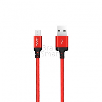 USB кабель Micro HOCO X14 Times speed (1м) Красный/Черный - фото, изображение, картинка